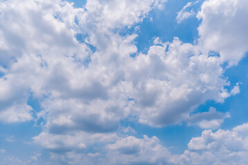 clear blue sky background,clouds with background, Blue sky background with tiny clouds. White fluffy clouds in the blue sky. 