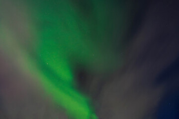 Aurora Borealis / Northern Lights in North Finland. Travel Finland Background. In Kittilä / Levi.