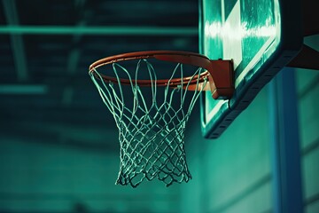 Indoor Basketball Hoop Net Closeup