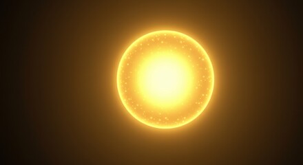 Glowing orb, ethereal light, soft focus, warm yellow tones, gradient background, abstract celestial, minimalist art, dreamy atmosphere, radiant energy, cosmic illumination