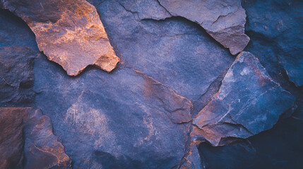 Naklejka premium Natural stone path texture with uneven rough surface for design use