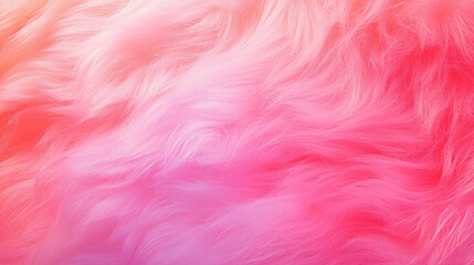 Fototapeta premium Vibrant sheepskin texture background in pink hues for design projects