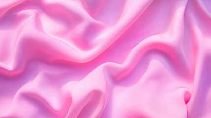 Obraz premium Soft cotton fabric texture in pastel pink with gentle waves