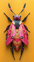 Creative paper craft detailed bee artwork high resolution hd image