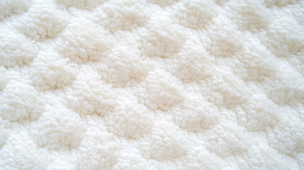Obraz premium Soft chenille fabric texture with plush surface for decorative design