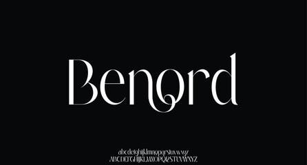 luxury elegant typography. Vintage font for wedding, invitation, logo, music, fashion, property vector illustration