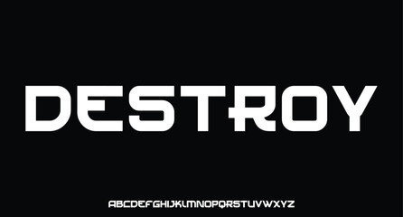 Creative modern technology alphabet fonts. Abstract typography urban sport, techno , fashion, digital, future creative logo font. vector illustration
