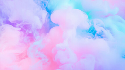 Fototapeta premium Dreamy pastel colored smoke background for creative design and decoration