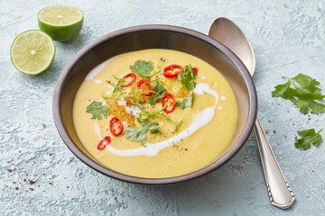 Linsen-Ananas-Suppe
