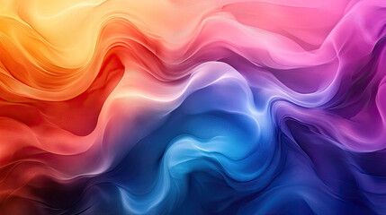 Vibrant flowing fabric abstract