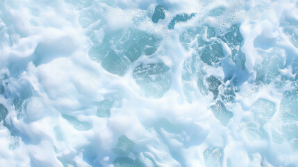 Obraz premium Serene ocean waves crashing on shore texture for relaxation and design