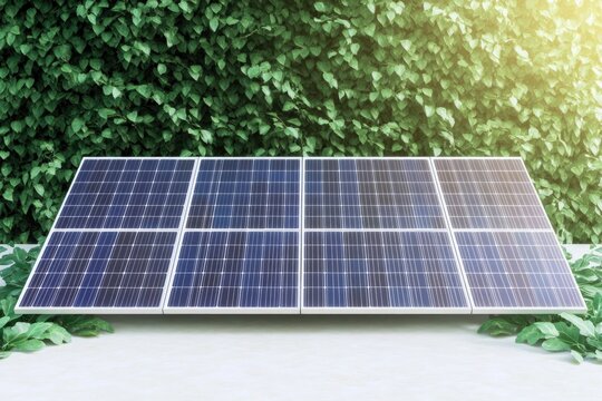Solar panels absorb sunlight, showcasing sustainable energy solu