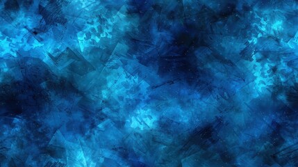 Retro Abstract Template Featuring Deep Blue Grainy Brush Strokes and a Grunge Aesthetic for Artistic Designs and Backgrounds