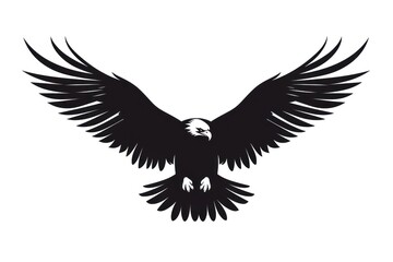 Eagle Silhouette clip art vulture flying bird.