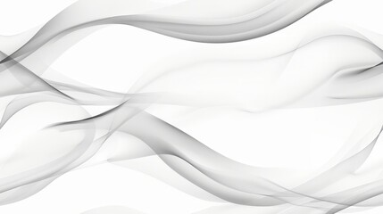 Obraz premium Subtle Wisps of Fog Gracefully Rise From a Solid White Background in a Minimalist Black and White Composition