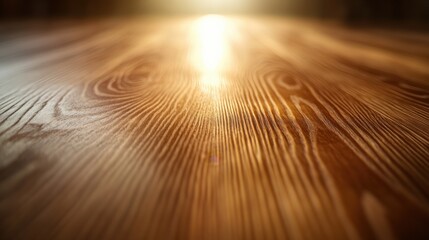 Wooden Floor Background with Light