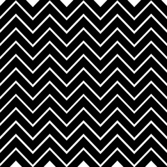 Seamless geometric pattern. Zigzag pattern. Classic stripe seamless pattern in black and white colours.