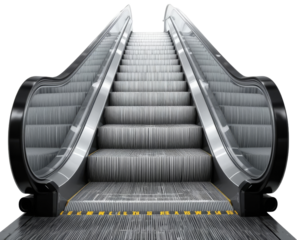 Empty Escalator Going Upward, transparent background png