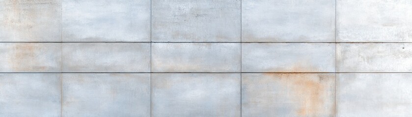 Fototapeta premium This image features a textured concrete wall with subtle rust marks, perfect for use in architectural designs, backgrounds, or as a base for graphic projects that require an industrial aesthetic,
