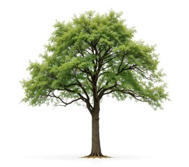 Fototapeta premium Isolated Deciduous Tree with Lush Green Foliage