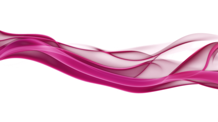 neon pink smoke mist wave isolated on transparent white background