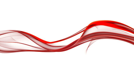 bold red fog mist smoke wave isolated on transparent white background