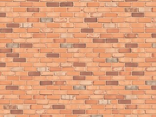 Fototapeta premium Modern Terracotta Brick Wall with Abstract Geometric Patterns