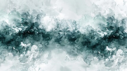Abstract watercolor texture background with teal and white hues