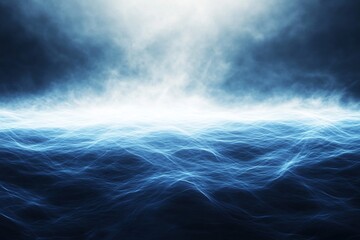 Fototapeta premium digital blue light gradient waves futuristic minimal look --ar 3:2