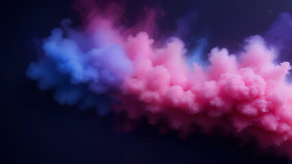 Fototapeta premium Colorful abstract fractal background with smoke and clouds