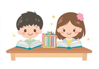 kids reading book