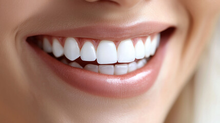 Obraz premium Bright smile showcasing clean, healthy teeth, radiating confidence and wellness.
