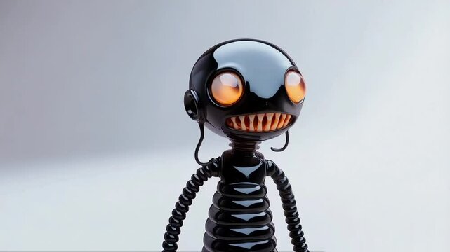black funny robot