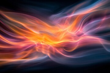 AI-powered motion blur glowing cybernetic patterns --ar 3:2