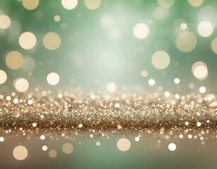 Sparkling Gold Glitter with Bokeh Lights Festive Background for Celebrations