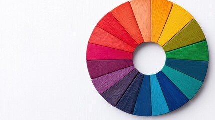 Fototapeta premium leadership infographics concept. Colorful Leadership Wheel Infographic for Business Planning and Strategic Analysis