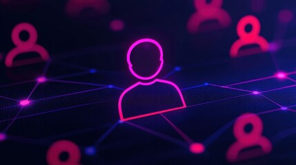 leadership infographics concept. Futuristic Network Infographic Showcasing Digital Leadership and Innovation