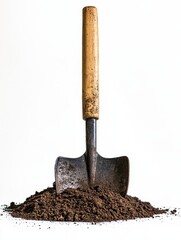 shovel in soil