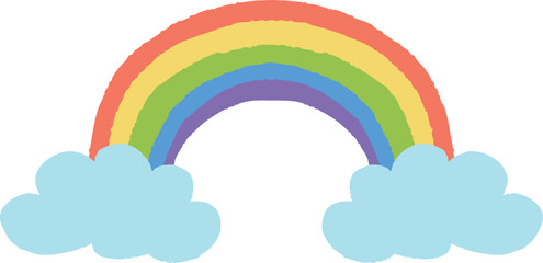 무지개 일러스트