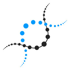 Fototapeta premium DNA line icon vector isolated. DNA, helix shape. Concept of science and biology. Human molecule.
