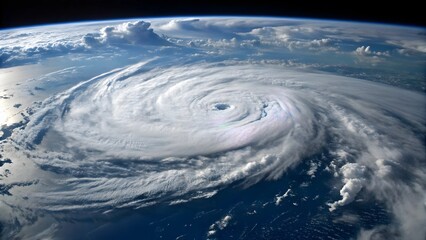 Tropical Cyclone from Space: Earth View of a Powerful Storm