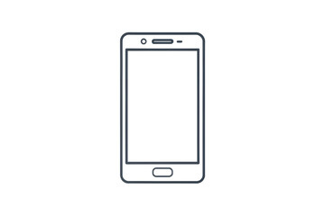 Minimalist Smartphone Outline Icon