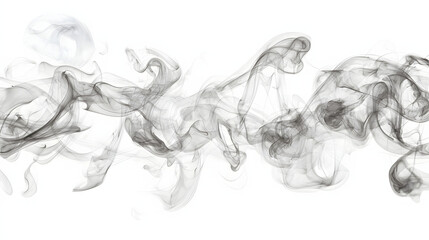 Smoke's Ethereal Dance: Swirling wisps of gray smoke create abstract patterns, offering a mysterious and atmospheric visual experience, reminiscent of delicate brushstrokes.