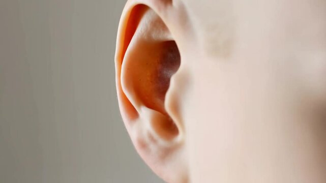 Close-up of a human ear