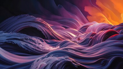 abstract colorful background with waves