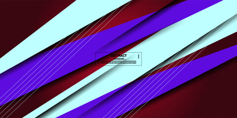 Modern abstract red background with line pattern and square shadow with purple color in the background. Eps10 vector illustration