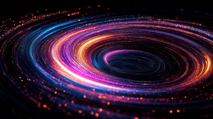 Obraz premium abstract swirling holographic ribbons smooth futuristic gradients --ar 16:9