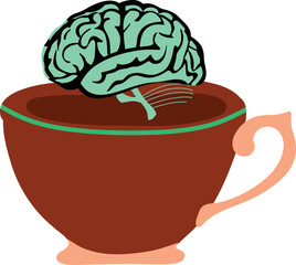 A highly detailed human brain with intricate textures and vibrant colors, symbolizing intelligence, creativity, and mental energy. Perfect for concepts related to neuroscience, cognition, and innovati