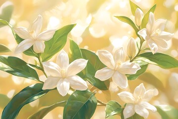 Obraz premium Vanilla Garden Under the Sun