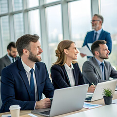 Fototapeta premium business people working together